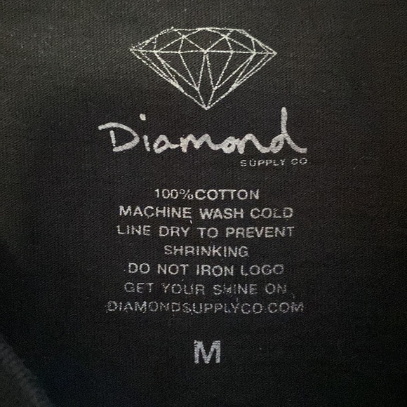 Black diamond supply Co. T-shirt with slightest bit of fading on tally marks. - Picture 2 of 3